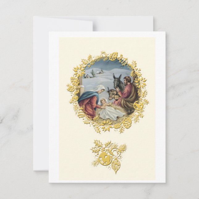 Jesus baby holiday card (Front)