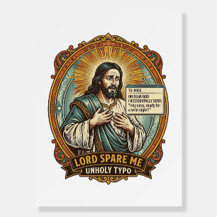 Jesus Bad Autocorrect Message Boss Embarrassing Wo Foam Board