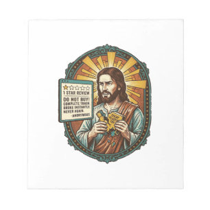 Jesus Bad Influencer Product Review Fail Social Me Notepad