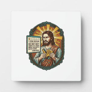 Jesus Bad Influencer Product Review Fail Social Me Plaque