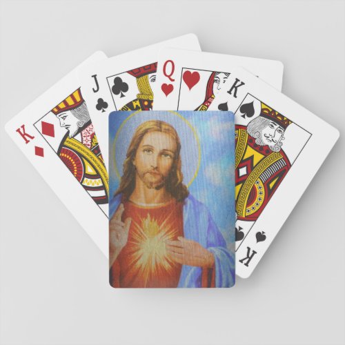 Jesus bag playing cards