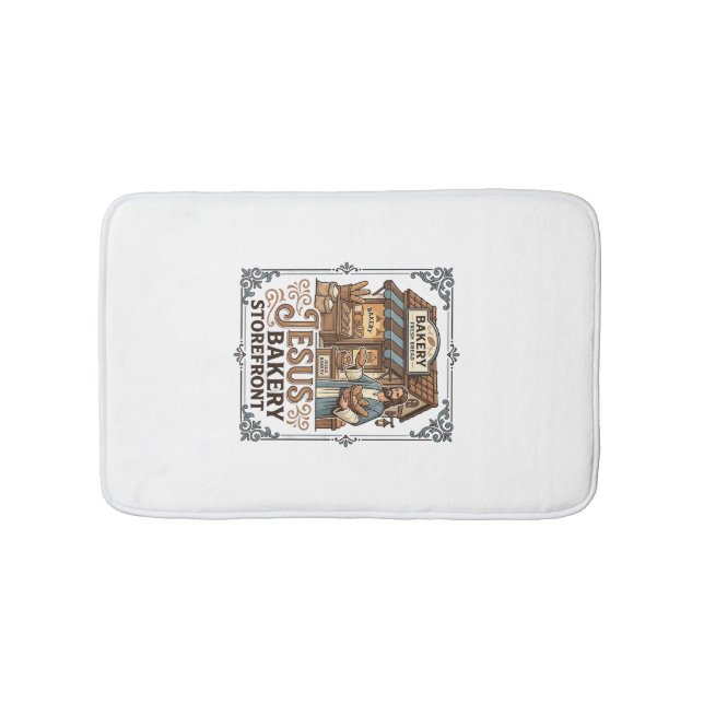 Jesus Bakery Storefront Jesus Bakery Storefront Ch Bath Mat (Front)