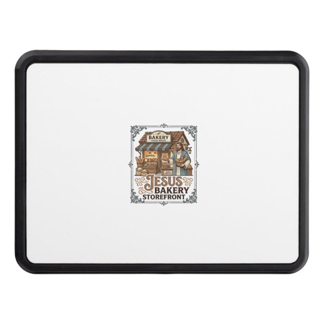 Jesus Bakery Storefront Jesus Bakery Storefront Ch Hitch Cover (Front)