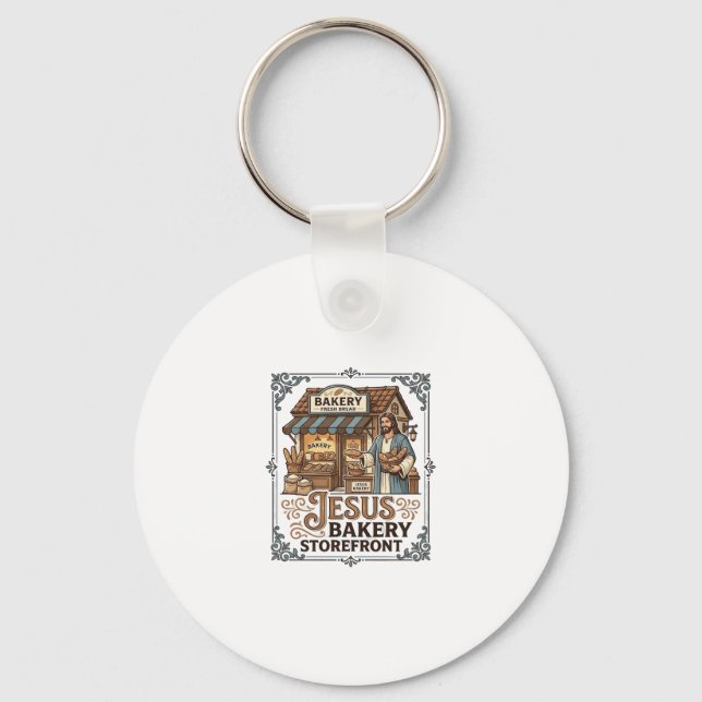 Jesus Bakery Storefront Jesus Bakery Storefront Ch Keychain (Front)