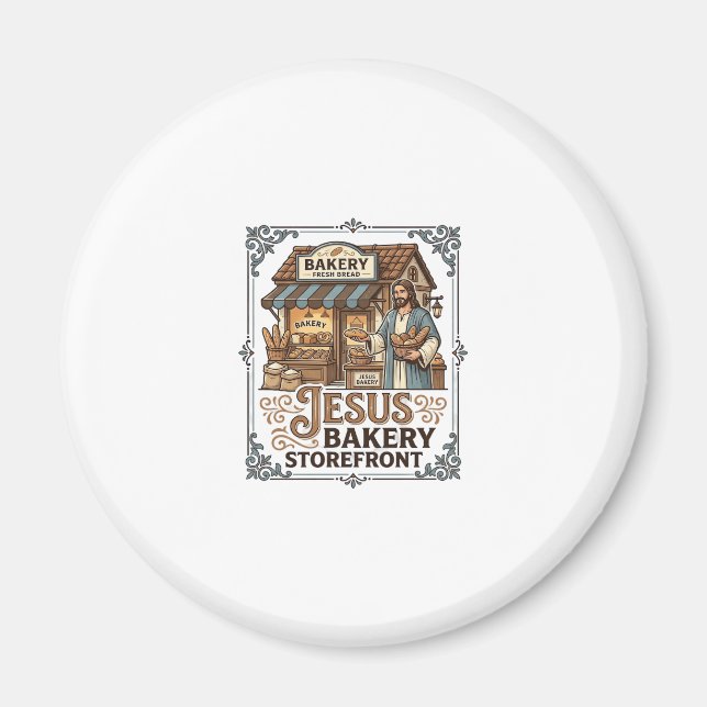 Jesus Bakery Storefront Jesus Bakery Storefront Ch Magnet (Front)