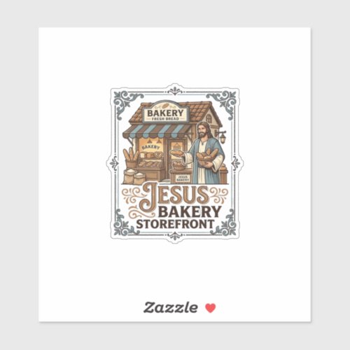 Jesus Bakery Storefront Jesus Bakery Storefront Ch Sticker
