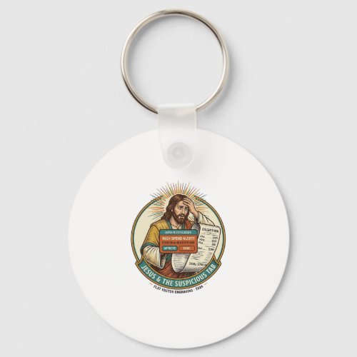 Jesus Bank Card Blocked Suspicious Bar Tab Fraud H Keychain