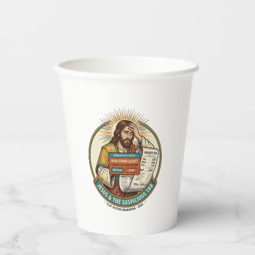Jesus Bank Card Blocked Suspicious Bar Tab Fraud H Paper Cups