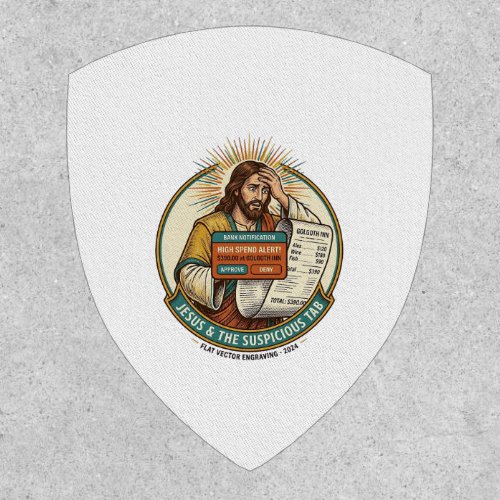 Jesus Bank Card Blocked Suspicious Bar Tab Fraud H Patch