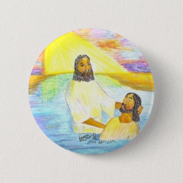 Jesus' Baptism Button (Front)