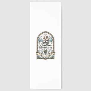 Jesus Baptism Certificate Style Jesus Baptism Cert Bookmarks