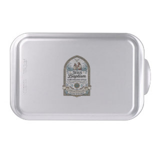 Jesus Baptism Certificate Style Jesus Baptism Cert Cake Pan