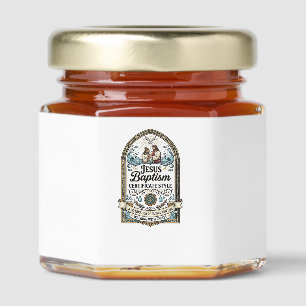 Jesus Baptism Certificate Style Jesus Baptism Cert Honey Jar Favors