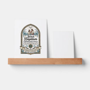 Jesus Baptism Certificate Style Jesus Baptism Cert Picture Ledge