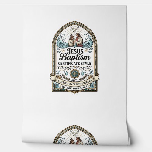 Jesus Baptism Certificate Style Jesus Baptism Cert Wallpaper