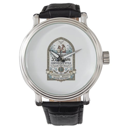 Jesus Baptism Certificate Style Jesus Baptism Cert Watch