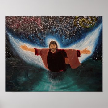 Jesus' Baptism Poster by AnchorOfTheSoulArt at Zazzle