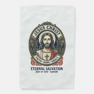 Jesus Barber Mens Grooming Graphic Tee Christian A Garden Flag