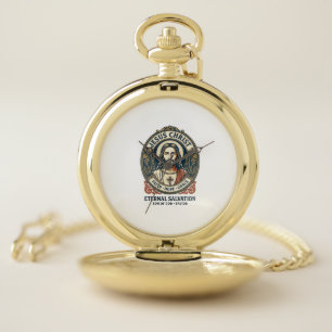 Jesus Barber Mens Grooming Graphic Tee Christian A Pocket Watch
