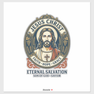 Jesus Barber Mens Grooming Graphic Tee Christian A Sticker