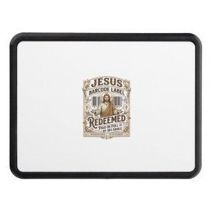 Jesus Barcode Label Redeemed Jesus Barcode Redeeme Hitch Cover