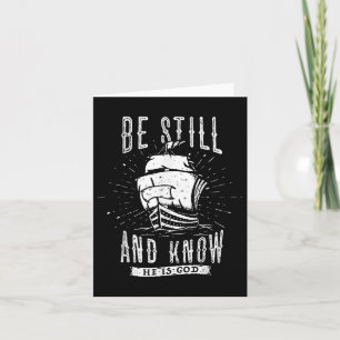 Jesus Be Still And Know That I Am God Christian Bi Card
