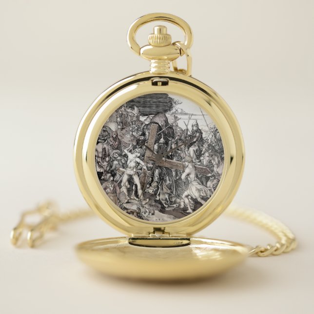 Jesus Bearing His Cross 1470 Pocket Watch (Inside)