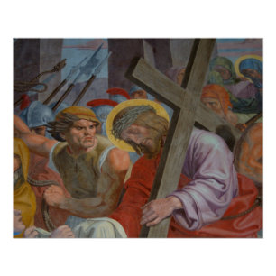 Jesus Bearing His Cross Poster