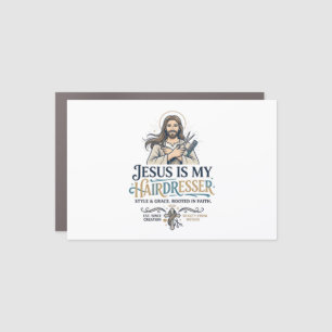 Jesus Beauty Salon Hairstylist T-Shirt Inspiration Car Magnet