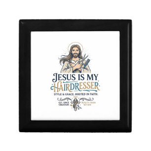 Jesus Beauty Salon Hairstylist T-Shirt Inspiration Gift Box