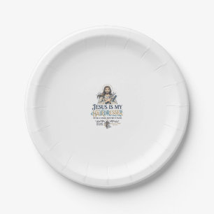 Jesus Beauty Salon Hairstylist T-Shirt Inspiration Paper Plates