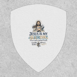 Jesus Beauty Salon Hairstylist T-Shirt Inspiration Patch