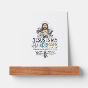 Jesus Beauty Salon Hairstylist T-Shirt Inspiration Picture Ledge