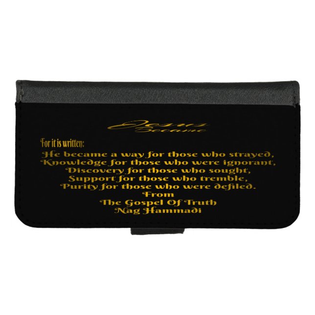 Jesus Became   iPhone Wallet Case (Front (Horizontal))