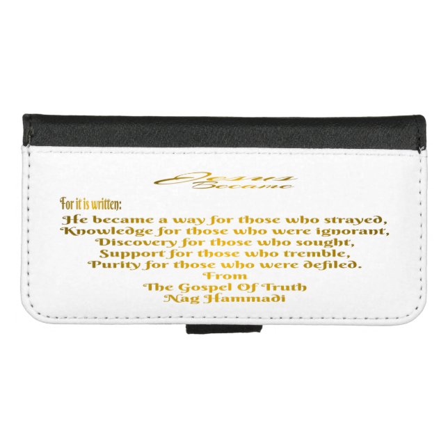 Jesus Became   iPhone Wallet Case (Front (Horizontal))