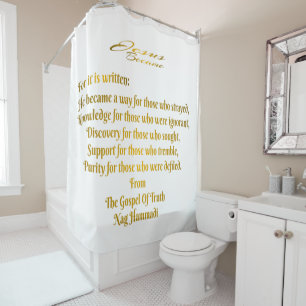 Jesus Became   Shower Curtain