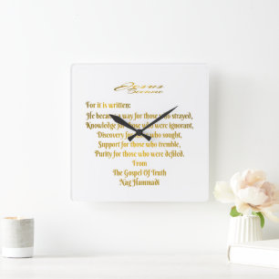 Jesus Became Square Wall Clock