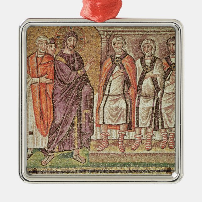 Jesus before Caiphus Metal Ornament (Front)