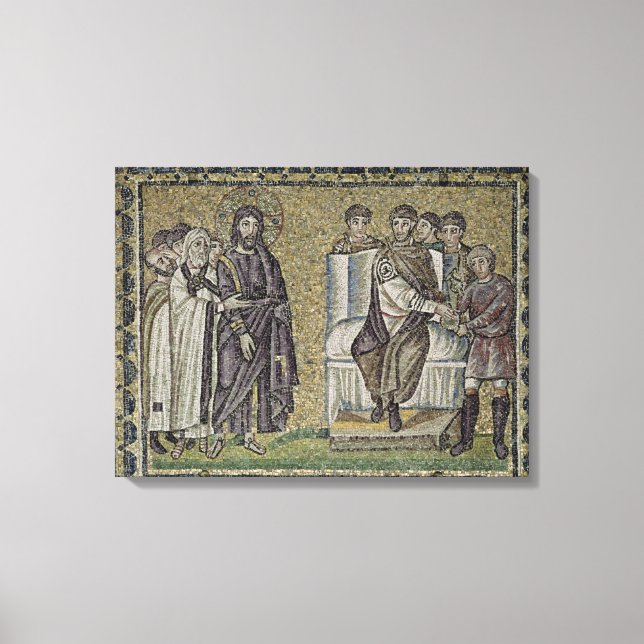 Jesus before Pontius Pilate Canvas Print (Front)