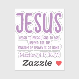 Jesus Began To Preach. Matthew 4:17 - Lavender