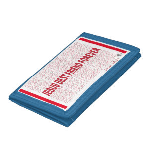 Jesus Best Friend Forever Tri-fold Wallet