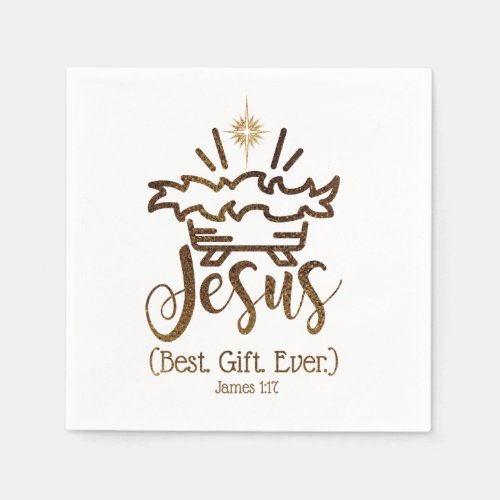 JESUS BEST GIFT EVER Christmas Party Napkins