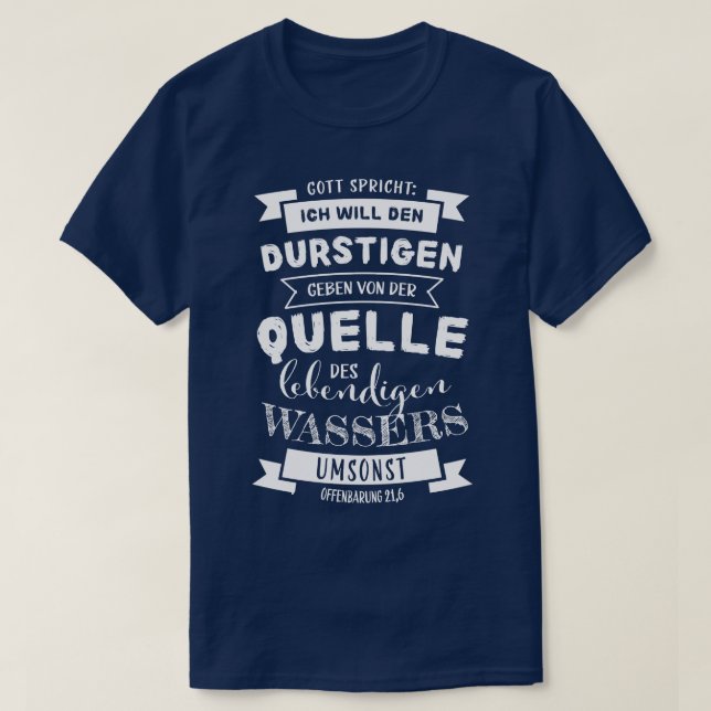 Jesus Bible Christian Spruch Bible Version Gift T-Shirt (Design Front)
