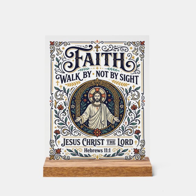Jesus Bible Journaling Scripture Art Shirt Christi Acrylic Sign (Front)