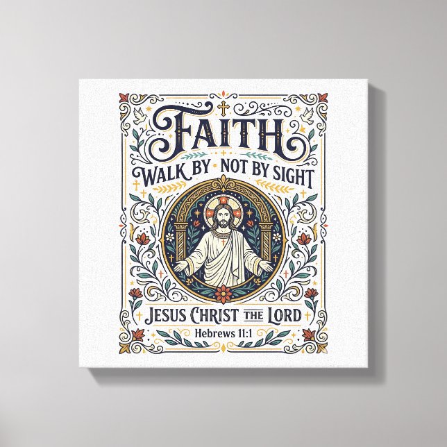 Jesus Bible Journaling Scripture Art Shirt Christi Canvas Print (Front)