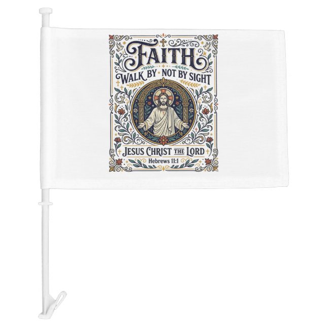 Jesus Bible Journaling Scripture Art Shirt Christi Car Flag (Front)