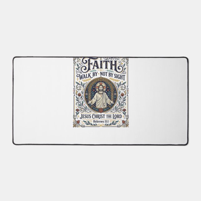 Jesus Bible Journaling Scripture Art Shirt Christi Desk Mat (Front)