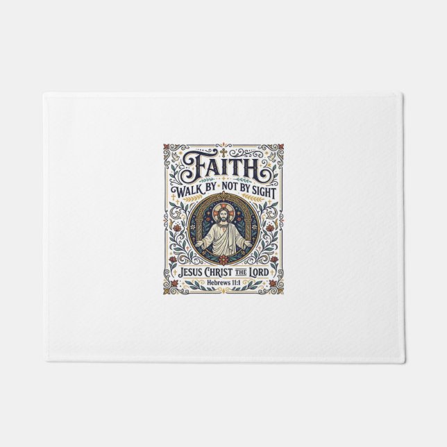 Jesus Bible Journaling Scripture Art Shirt Christi Doormat (Front)