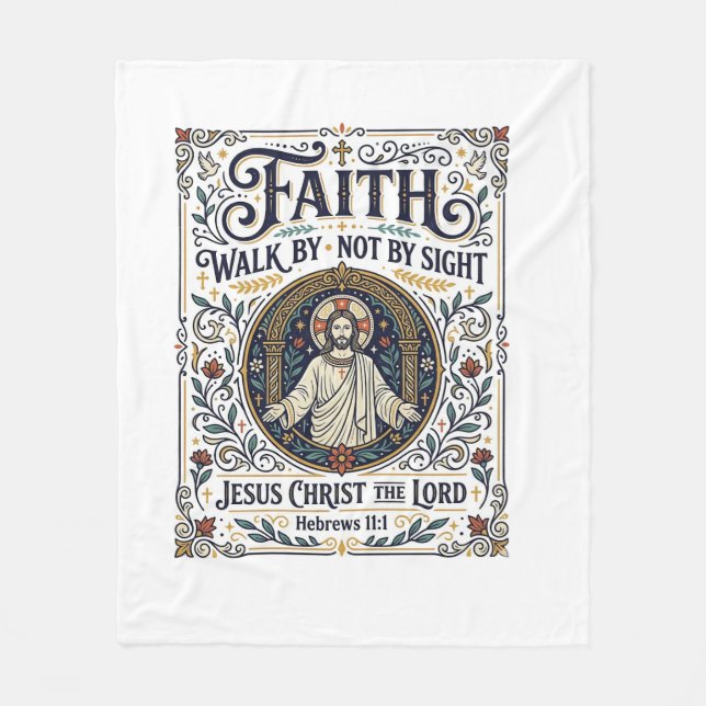 Jesus Bible Journaling Scripture Art Shirt Christi Fleece Blanket (Front)