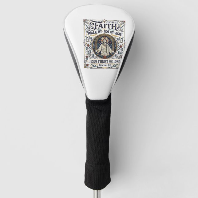 Jesus Bible Journaling Scripture Art Shirt Christi Golf Head Cover (Front)